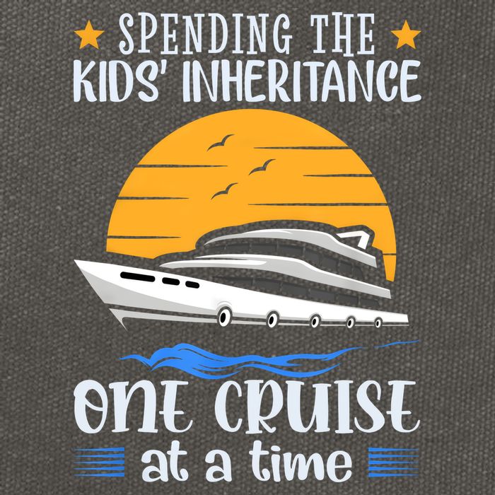 Spending The Kids Inheritance One Cruise At A Time Cotton Canvas Backpack