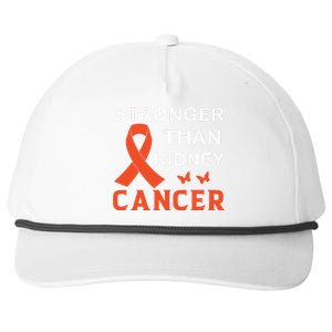 Stronger Than Kidney Cancer Breast Cancer Awareness Snapback Five-Panel Rope Hat