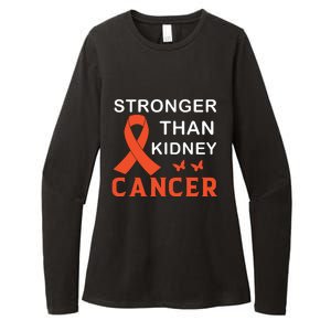 Stronger Than Kidney Cancer Breast Cancer Awareness Womens CVC Long Sleeve Shirt