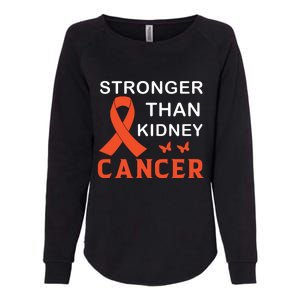 Stronger Than Kidney Cancer Breast Cancer Awareness Womens California Wash Sweatshirt