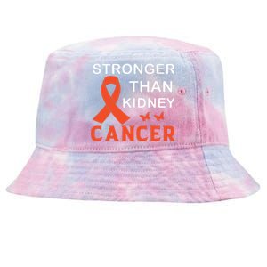 Stronger Than Kidney Cancer Breast Cancer Awareness Tie-Dyed Bucket Hat