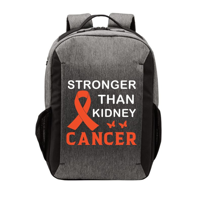 Stronger Than Kidney Cancer Breast Cancer Awareness Vector Backpack