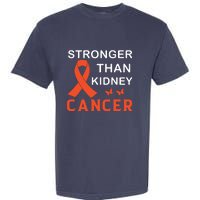 Stronger Than Kidney Cancer Breast Cancer Awareness Garment-Dyed Heavyweight T-Shirt