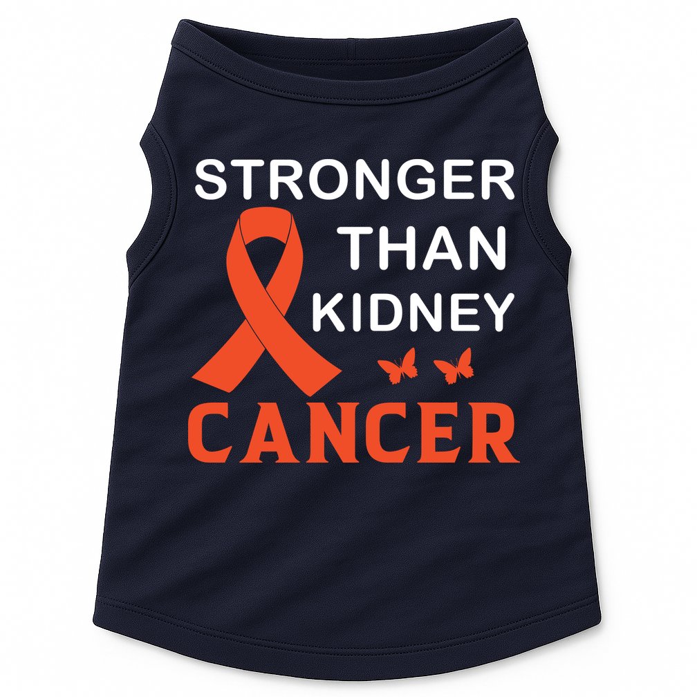 Stronger Than Kidney Cancer Breast Cancer Awareness Doggie Tank