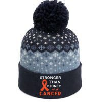 Stronger Than Kidney Cancer Breast Cancer Awareness The Baniff Cuffed Pom Beanie