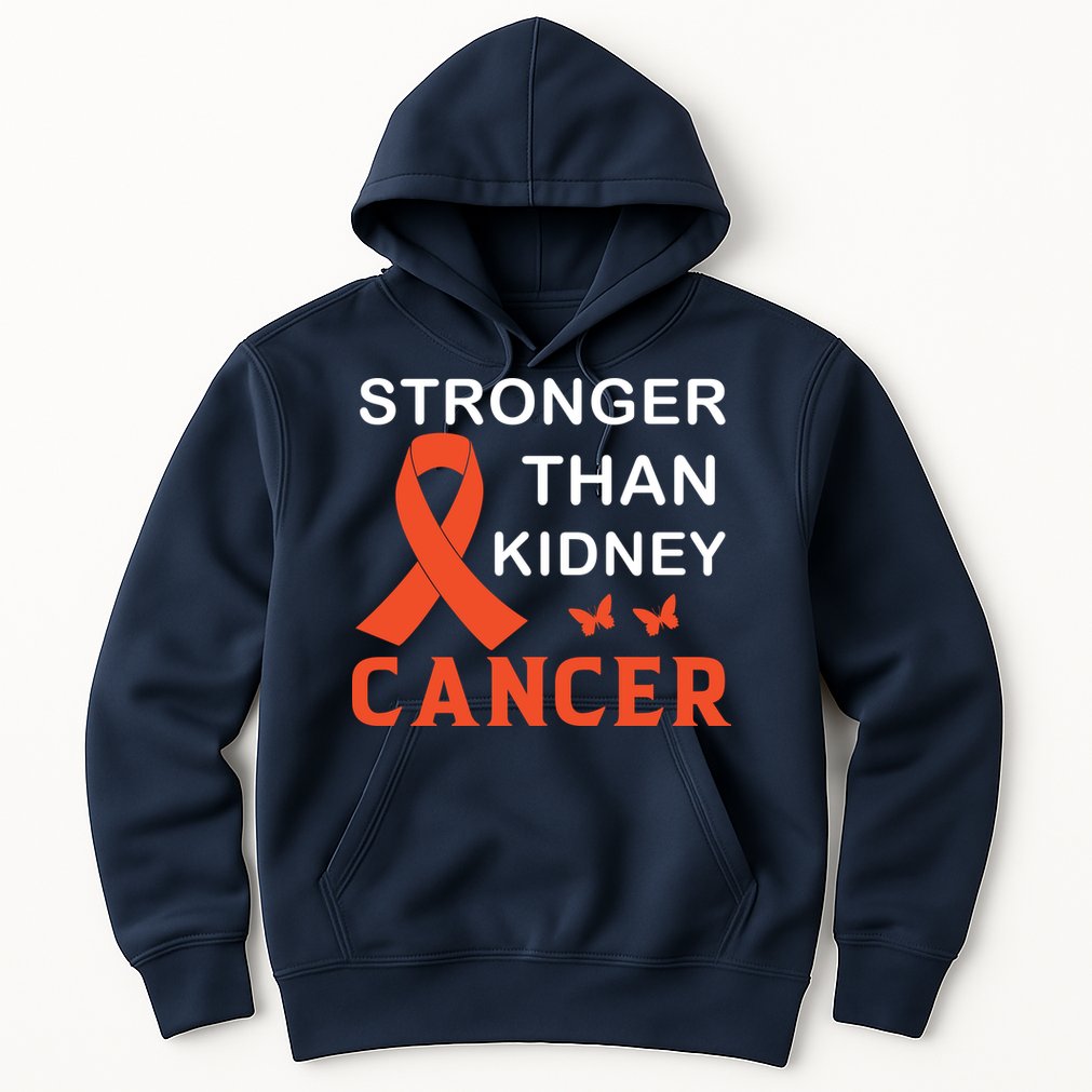 Stronger Than Kidney Cancer Breast Cancer Awareness Hoodie