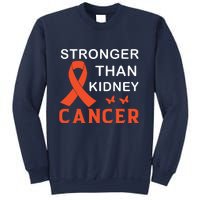 Stronger Than Kidney Cancer Breast Cancer Awareness Sweatshirt