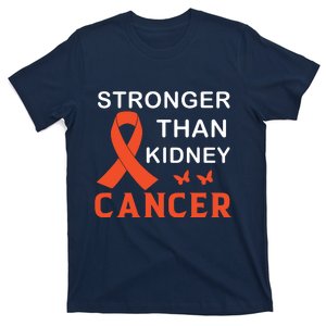 Stronger Than Kidney Cancer Breast Cancer Awareness T-Shirt