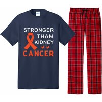 Stronger Than Kidney Cancer Breast Cancer Awareness Pajama Set