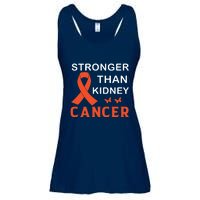 Stronger Than Kidney Cancer Breast Cancer Awareness Ladies Essential Flowy Tank