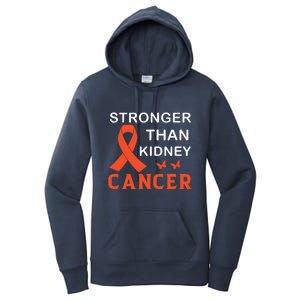 Stronger Than Kidney Cancer Breast Cancer Awareness Women's Pullover Hoodie