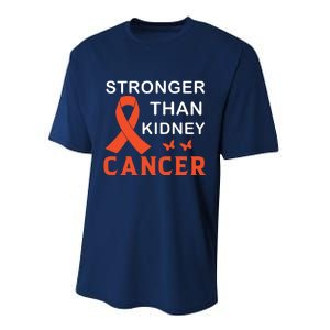 Stronger Than Kidney Cancer Breast Cancer Awareness Performance Sprint T-Shirt