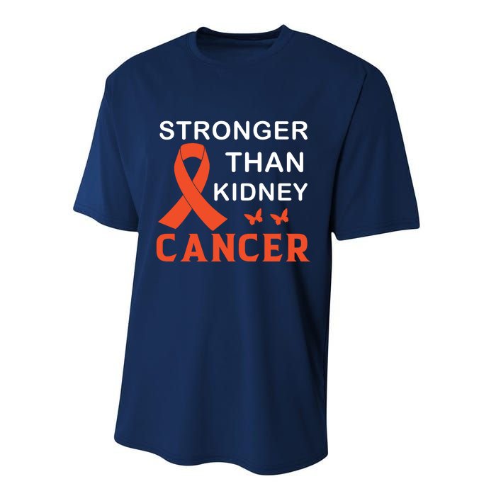 Stronger Than Kidney Cancer Breast Cancer Awareness Performance Sprint T-Shirt