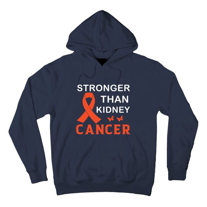 Stronger Than Kidney Cancer Breast Cancer Awareness Tall Hoodie