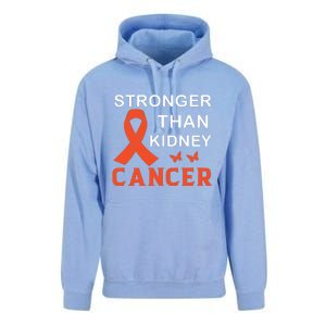 Stronger Than Kidney Cancer Breast Cancer Awareness Unisex Surf Hoodie