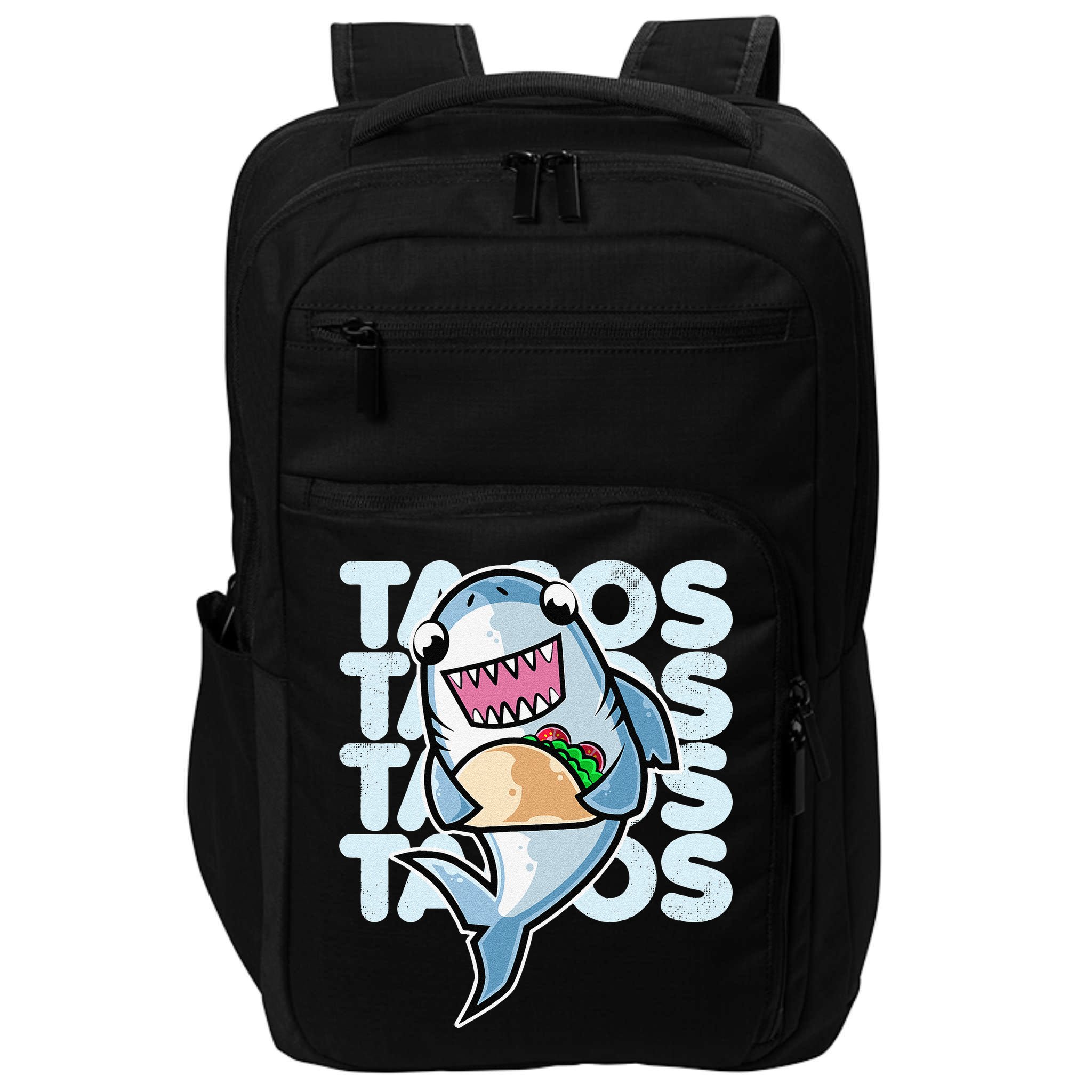 Shark Taco Kawaii Neko Anime Mexican food  Impact Tech Backpack