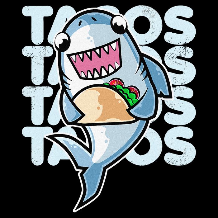 Shark Taco Kawaii Neko Anime Mexican food  Impact Tech Backpack