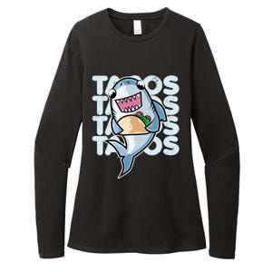 Shark Taco Kawaii Neko Anime Mexican food  Womens CVC Long Sleeve Shirt