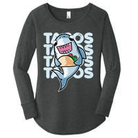 Shark Taco Kawaii Neko Anime Mexican food  Women's Perfect Tri Tunic Long Sleeve Shirt