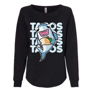 Shark Taco Kawaii Neko Anime Mexican food  Womens California Wash Sweatshirt