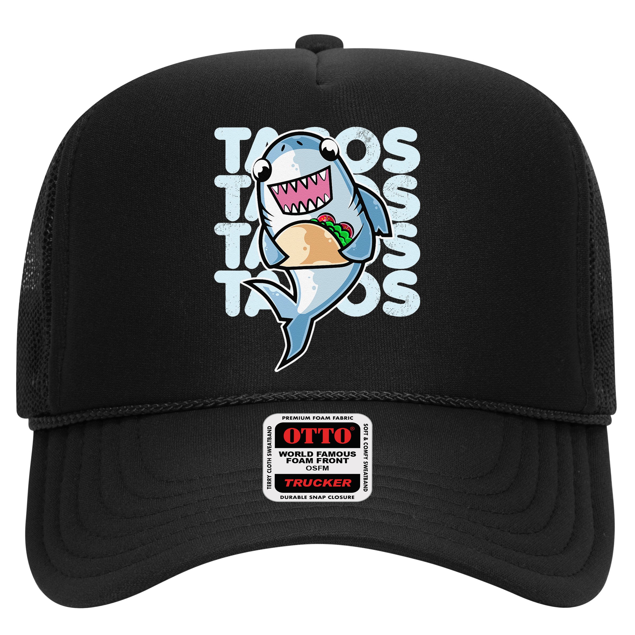 Shark Taco Kawaii Neko Anime Mexican food  Hat