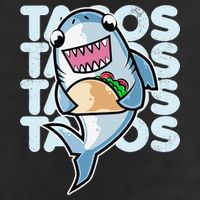 Shark Taco Kawaii Neko Anime Mexican food  Hat