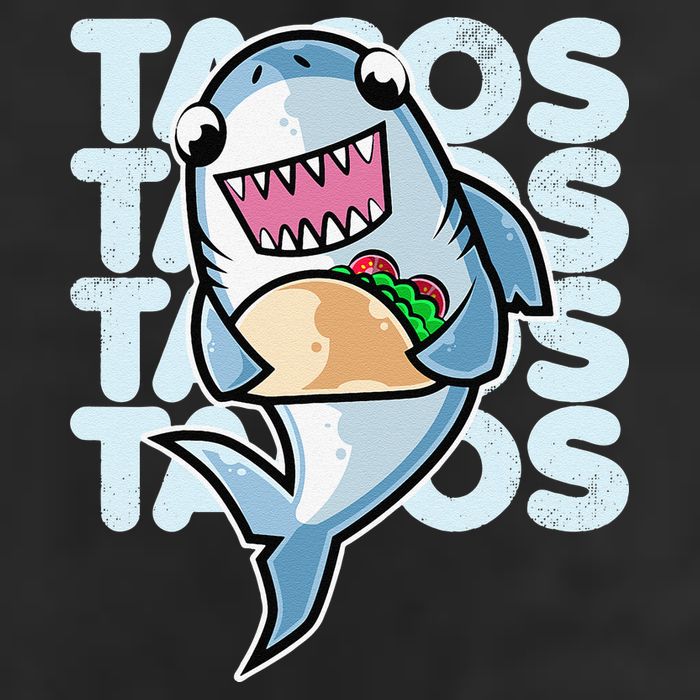 Shark Taco Kawaii Neko Anime Mexican food  Hat