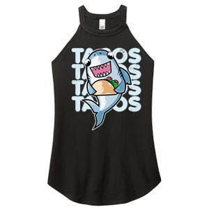 Shark Taco Kawaii Neko Anime Mexican food  Women's Perfect Tri Rocker Tank