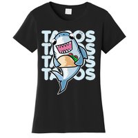 Shark Taco Kawaii Neko Anime Mexican food  Women's T-Shirt