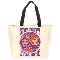 Stay Trippy Little Hippie Retro 60s Zip Tote Bag