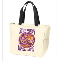 Stay Trippy Little Hippie Retro 60s Zip Tote Bag