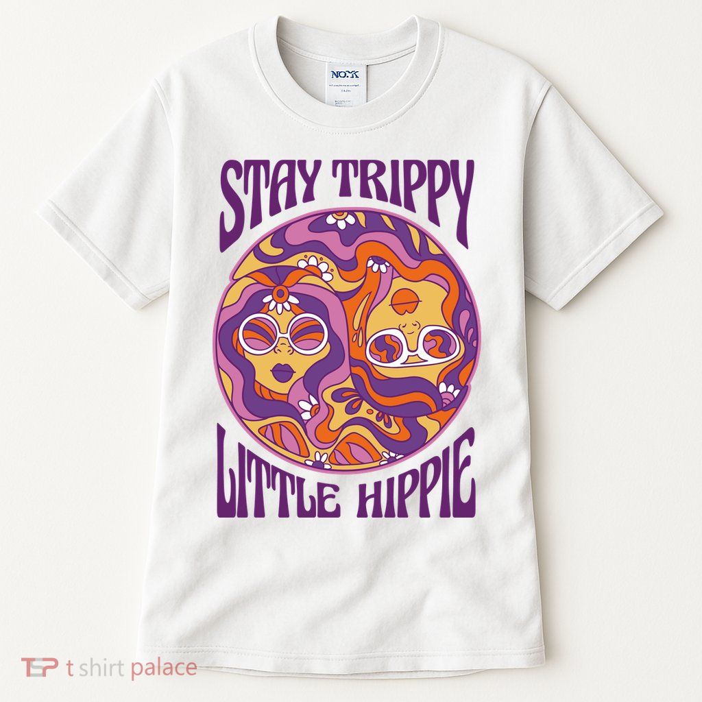 Stay Trippy Little Hippie Retro 60s Tall T-Shirt