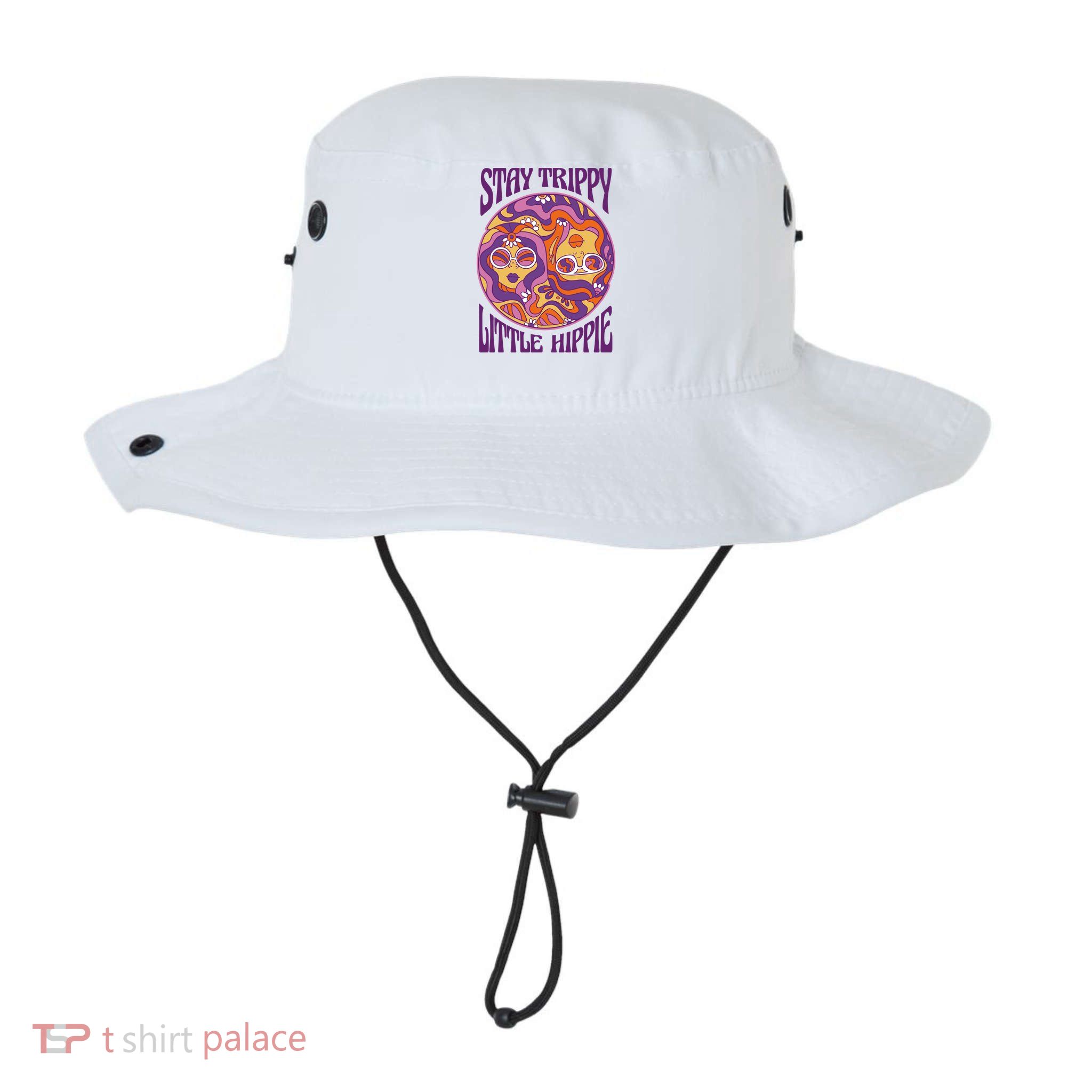 Stay Trippy Little Hippie Retro 60s Bucket Hat