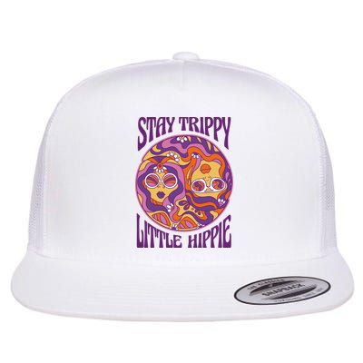Stay Trippy Little Hippie Retro 60s Flatbill Hat