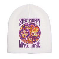 Stay Trippy Little Hippie Retro 60s Short Acrylic Beanie