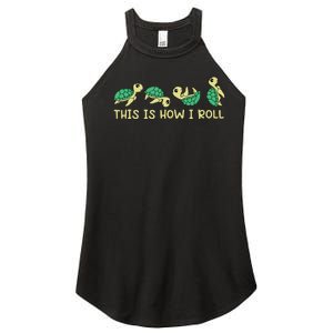 Sea Turtle Lover This Is How I Roll Turtle Women's Perfect Tri Rocker Tank