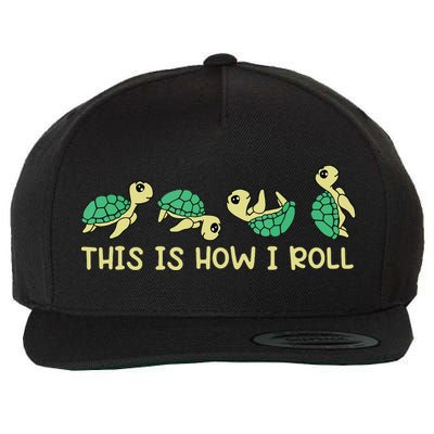 Sea Turtle Lover This Is How I Roll Turtle Wool Snapback Cap