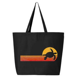 Sea Turtle Lover Funny Sea Turtle Retro 25L Jumbo Tote