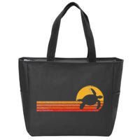 Sea Turtle Lover Funny Sea Turtle Retro Zip Tote Bag