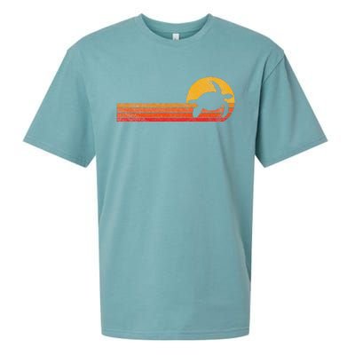 Sea Turtle Lover Funny Sea Turtle Retro Sueded Cloud Jersey T-Shirt