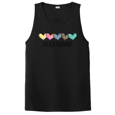 Speech Therapist Life Heart Speech Therapist Valentines Day Gift PosiCharge Competitor Tank