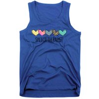 Speech Therapist Life Heart Speech Therapist Valentines Day Gift Tank Top