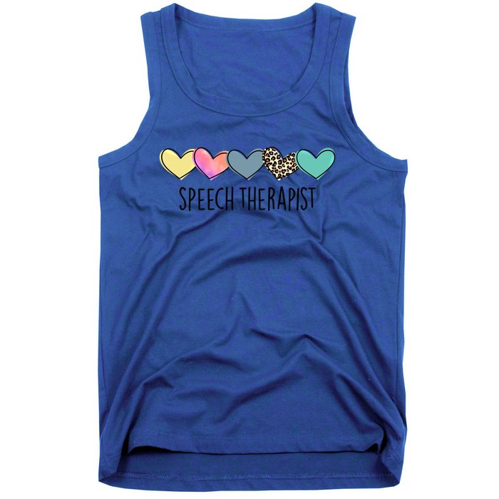 Speech Therapist Life Heart Speech Therapist Valentines Day Gift Tank Top