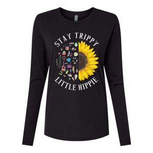 Stay Trippy Little Hippie Hippies Peace And Sunflower Hippy Gift Womens Cotton Relaxed Long Sleeve T-Shirt