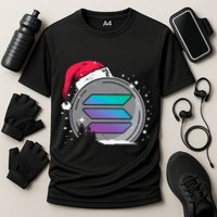 Solana Token Legends This Christmas Diamond Hands Unite Cooling Performance Crew T-Shirt