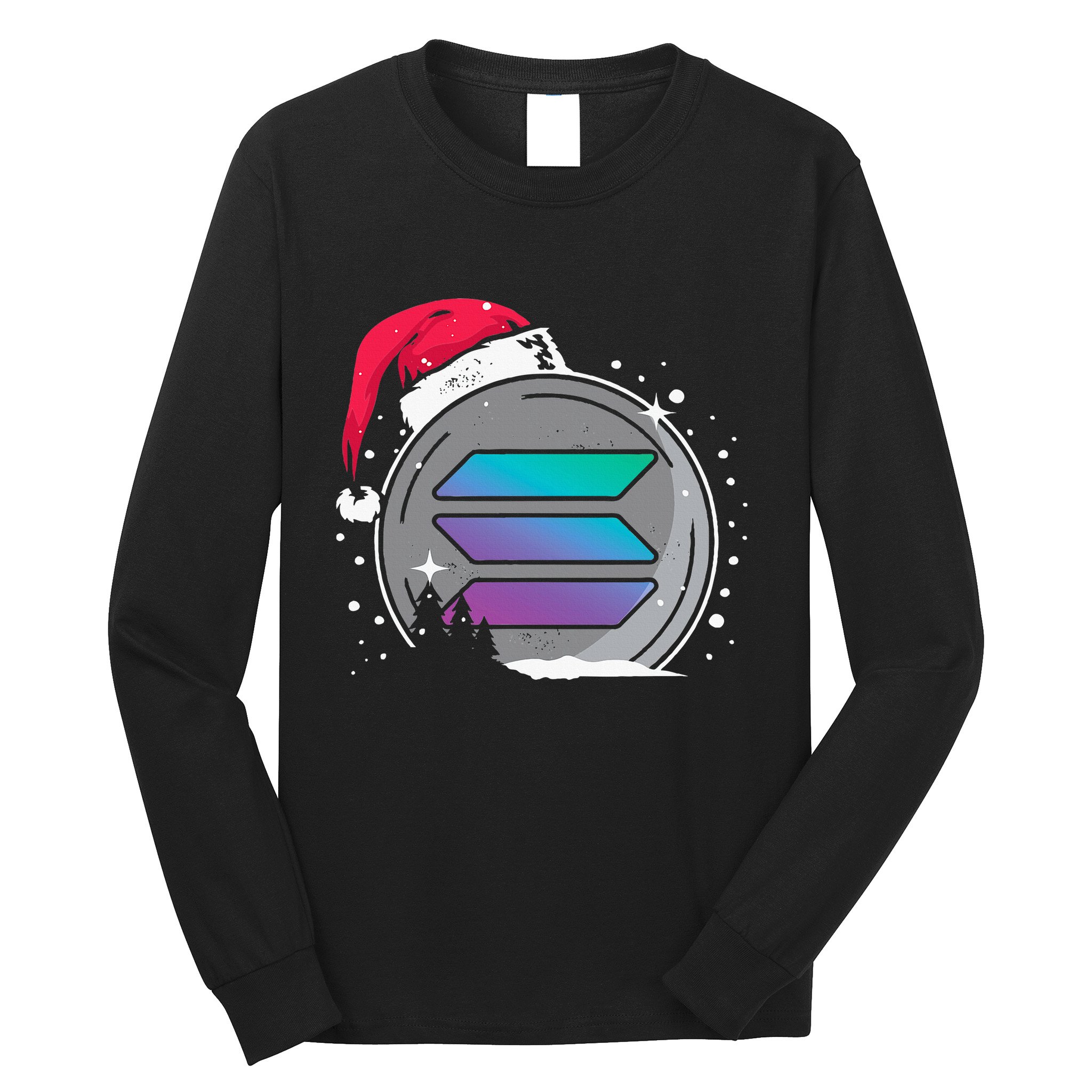 Solana Token Legends This Christmas Diamond Hands Unite Long Sleeve Shirt