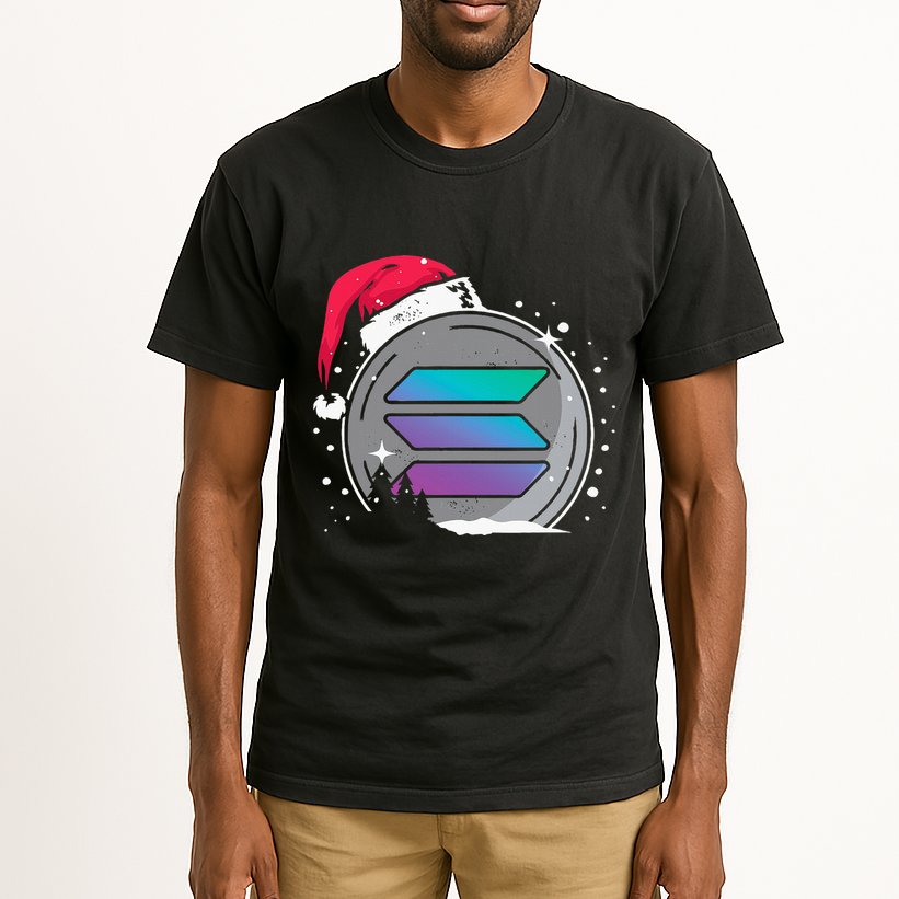 Solana Token Legends This Christmas Diamond Hands Unite Tall T-Shirt