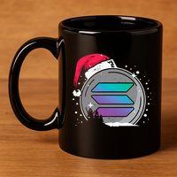 Solana Token Legends This Christmas Diamond Hands Unite 11oz C Handle Ceramic Mug