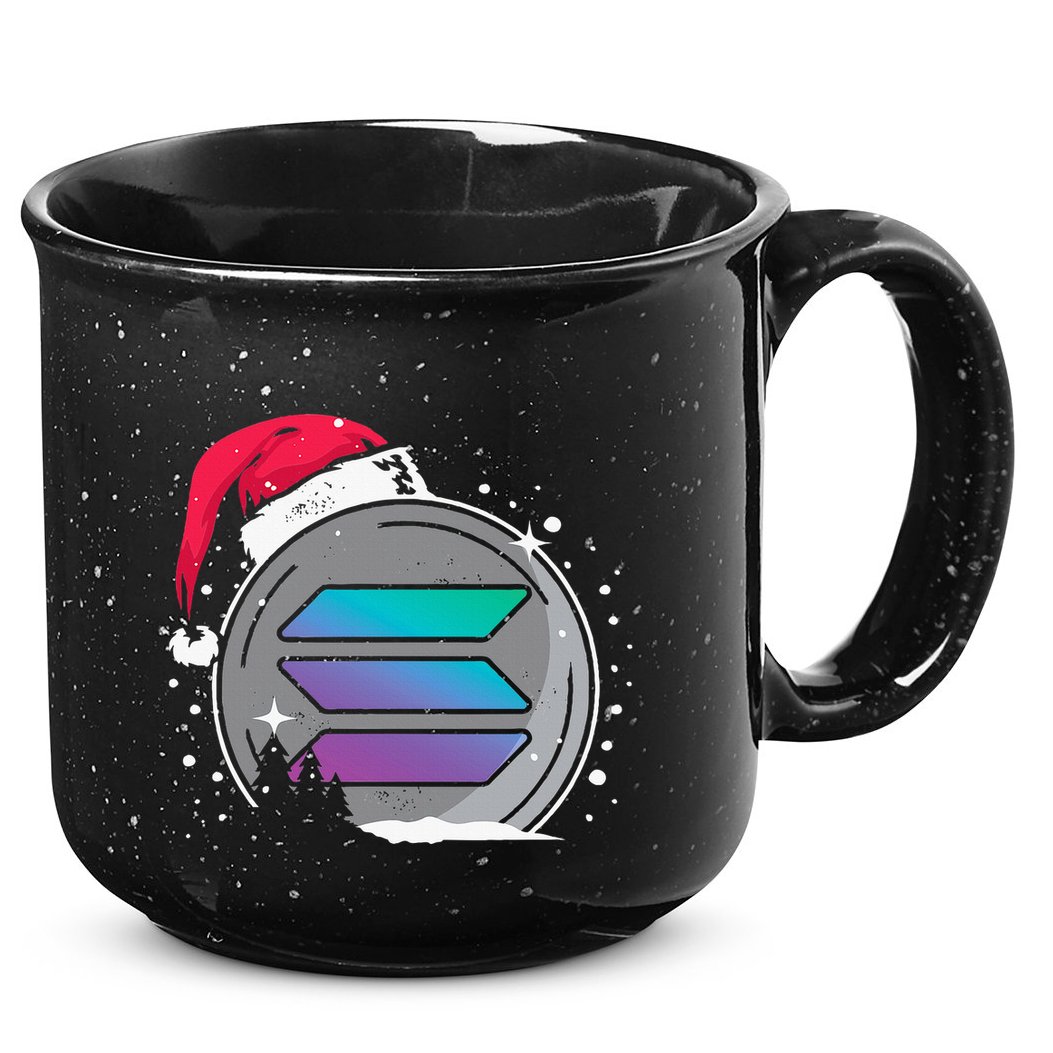 Solana Token Legends This Christmas Diamond Hands Unite 15oz Campfire Ceramic Mug