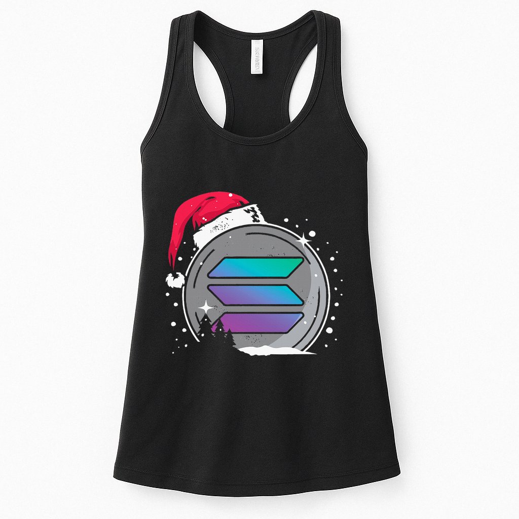 Solana Token Legends This Christmas Diamond Hands Unite Womens Tank Top